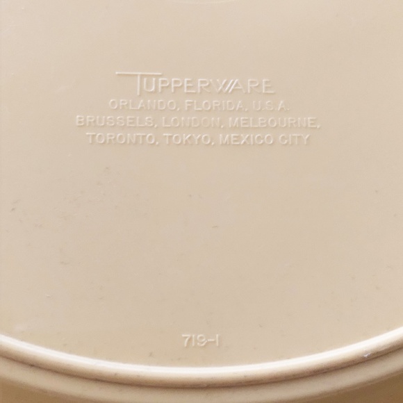 Vtg Tupperare Cake Pie Holder Taker Keeper Carrier 719 720 624 Harvest Gold - Picture 5 of 7